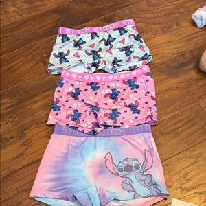 Disney Stitch Pink and Multicolor Boxer Shorts